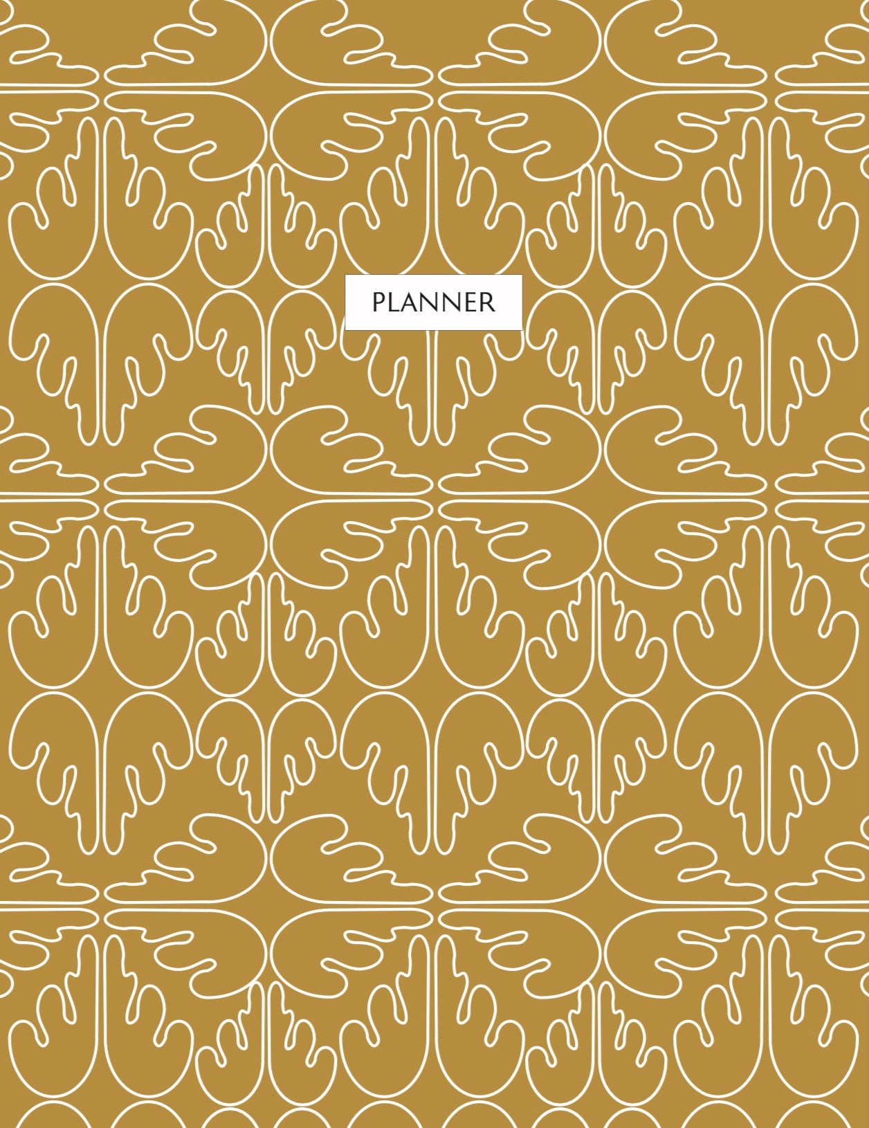 Mustard Yellow Planner - Undated Monthly and Weekly