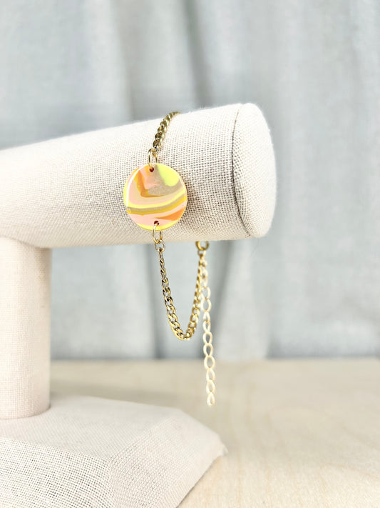 Yellow Mix Clay - Bracelet
