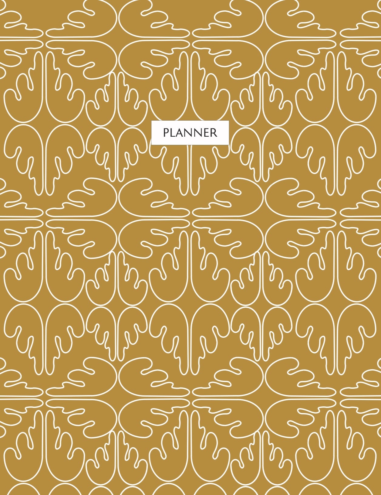 Mustard Yellow Planner - Undated Monthly and Weekly