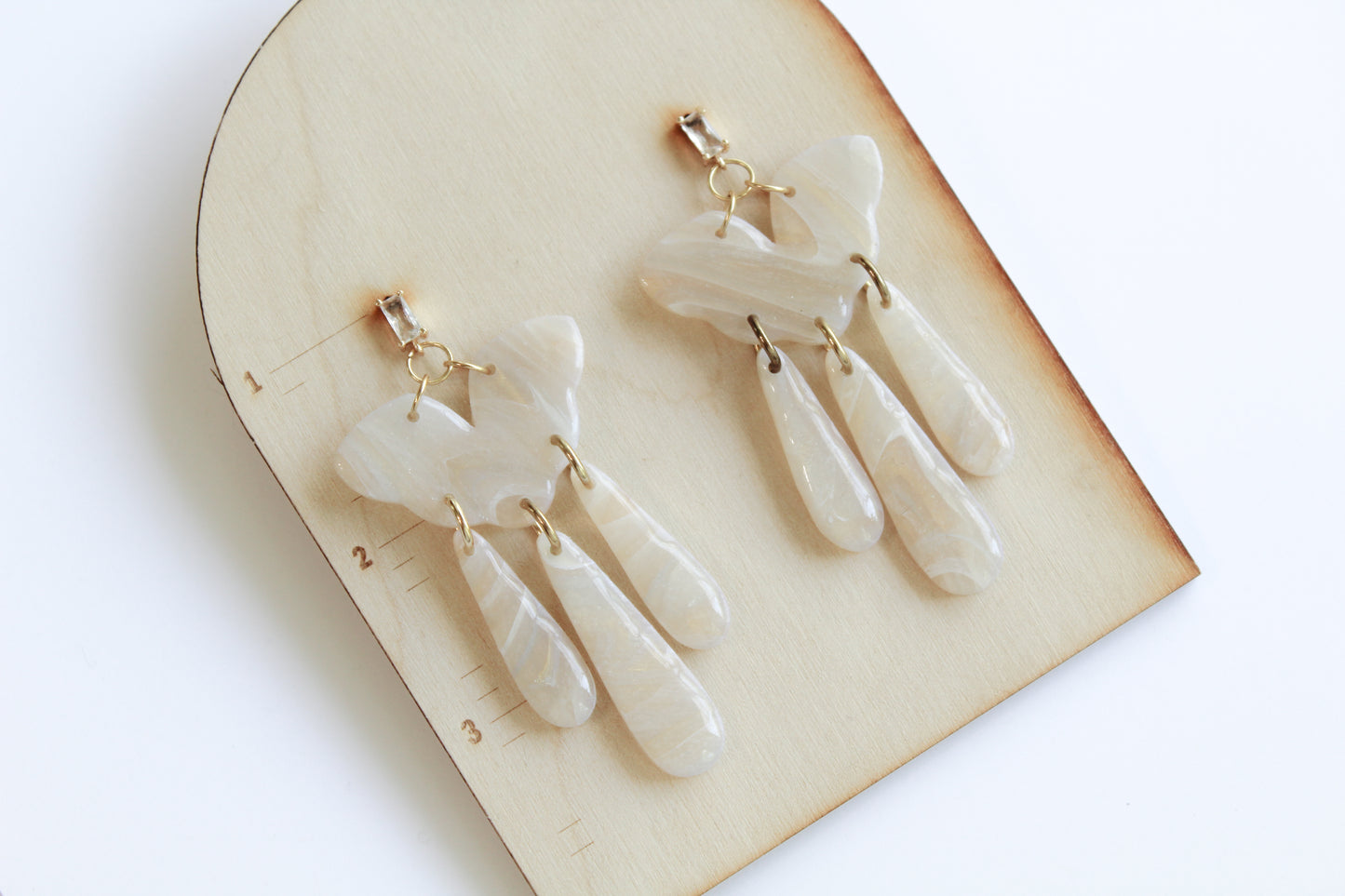 Cloud Translucent Dangle Earrings