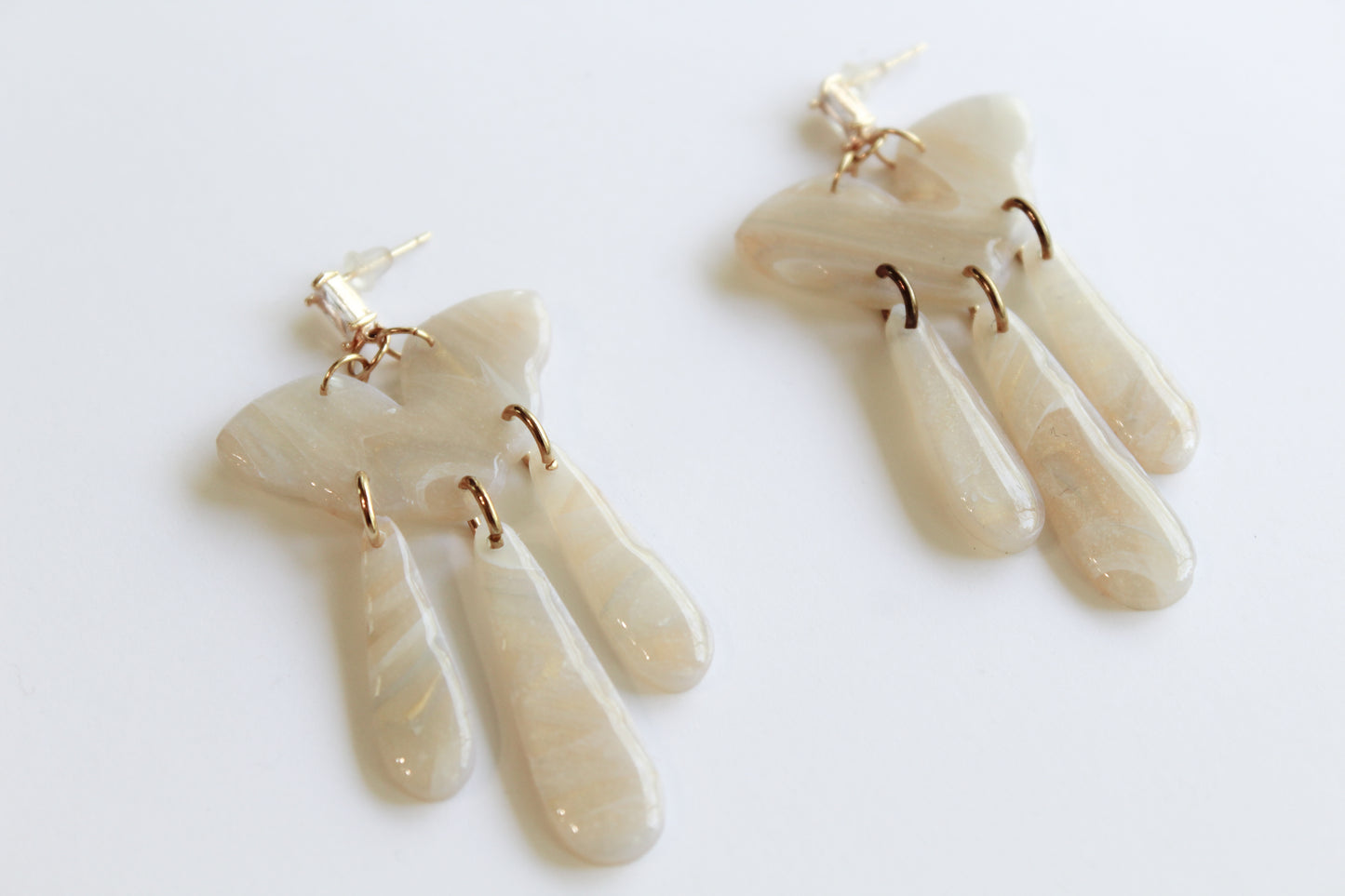 Cloud Translucent Dangle Earrings