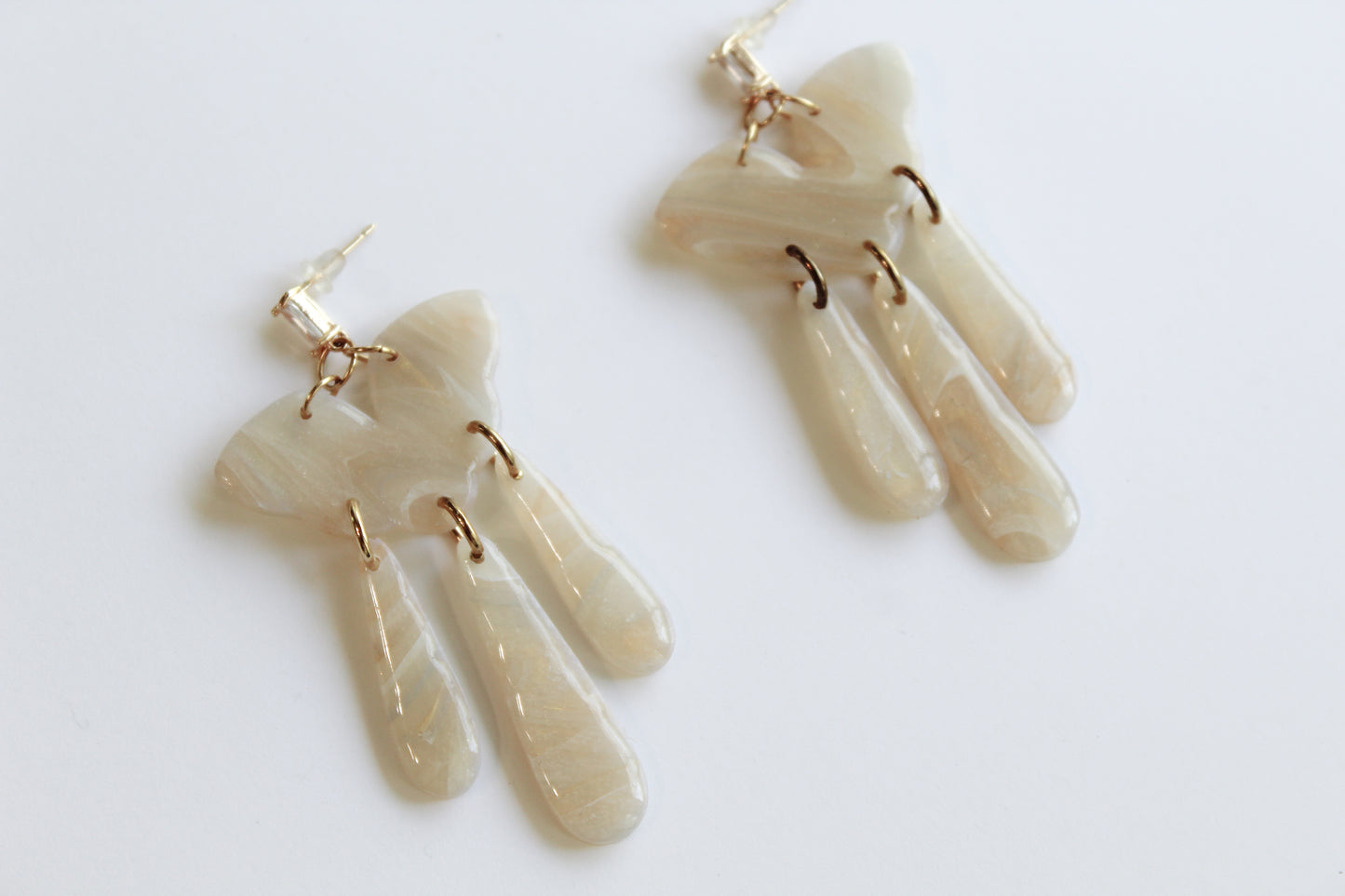 Cloud Translucent Dangle Earrings