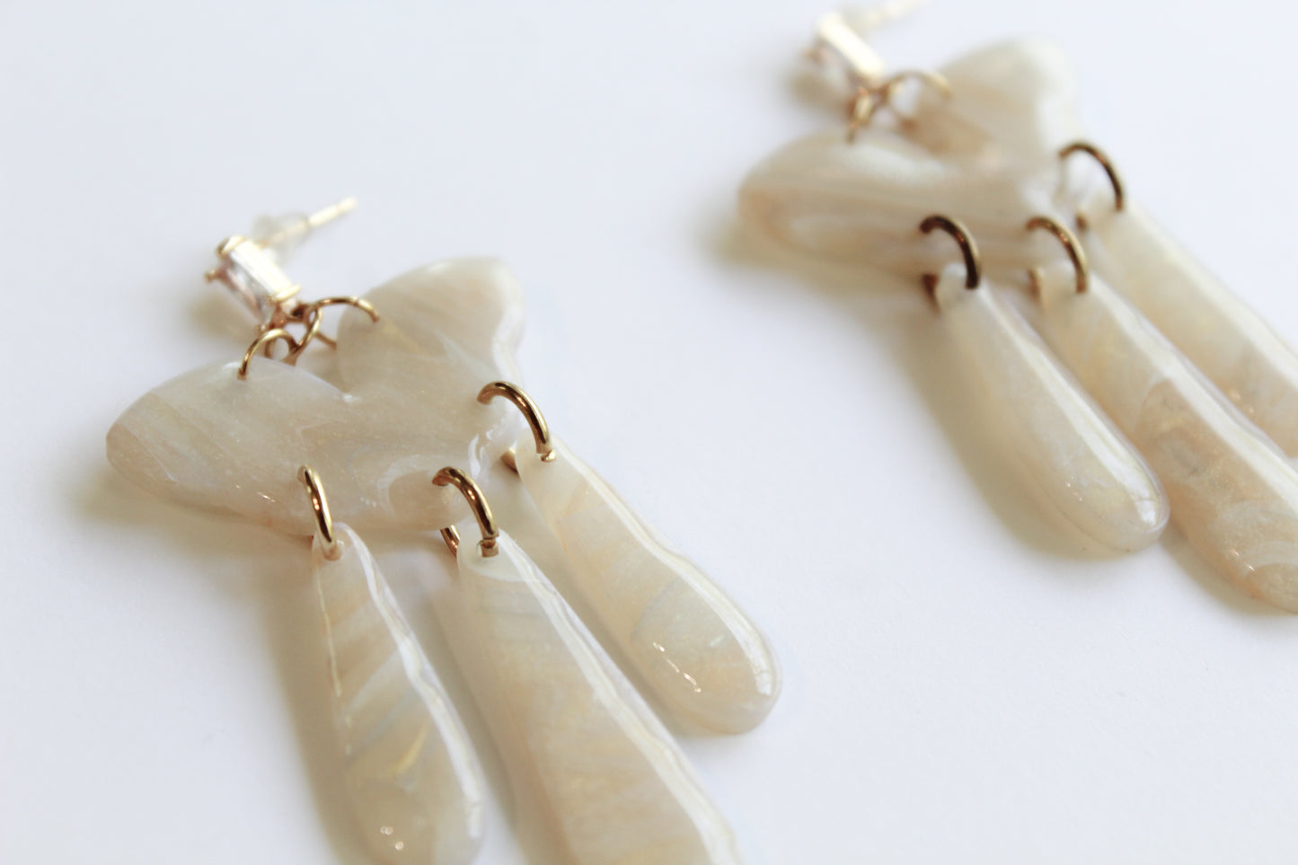 Cloud Translucent Dangle Earrings