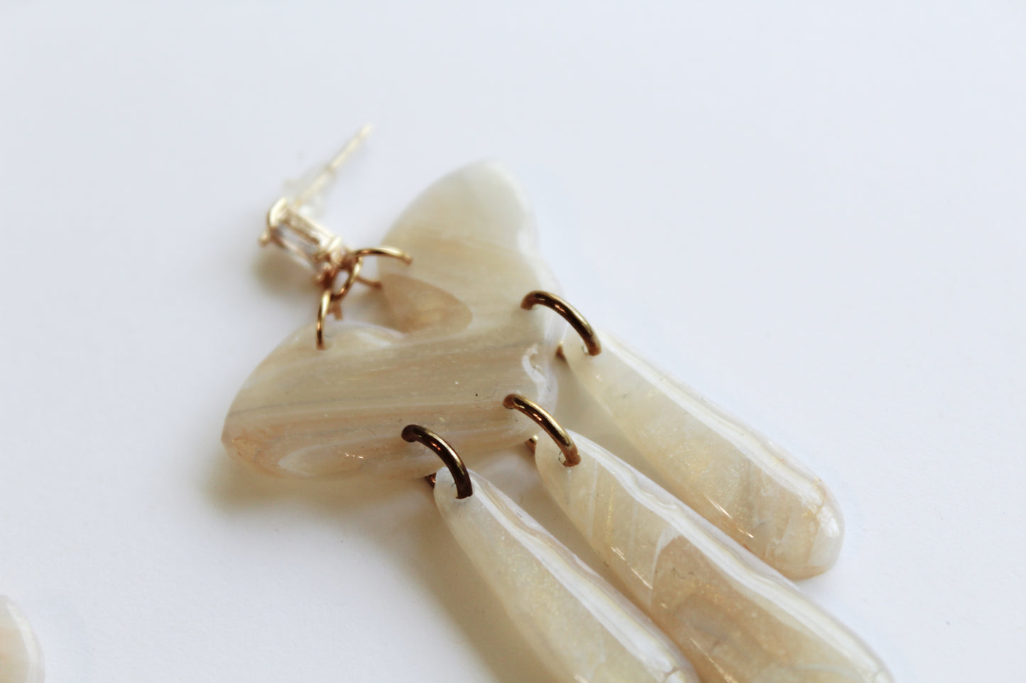 Cloud Translucent Dangle Earrings